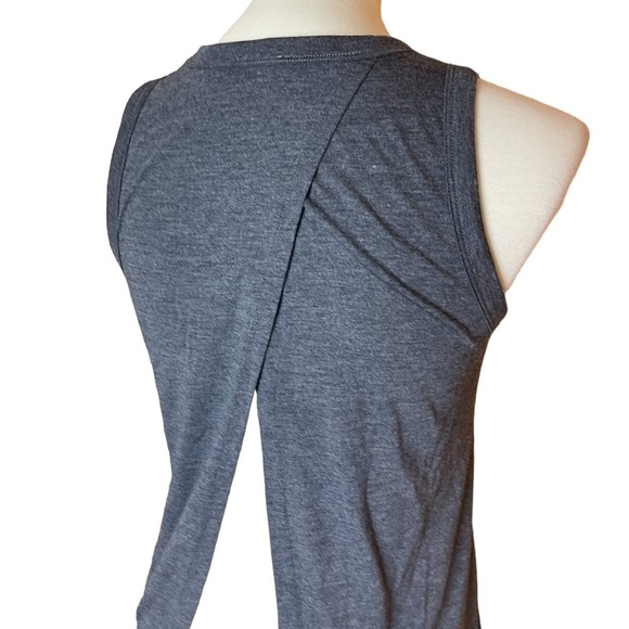 J. Crew Factory Grey Tie-Back Sleeveless Crew Neck Tee Tank - Size XXS - Picture 6 of 8